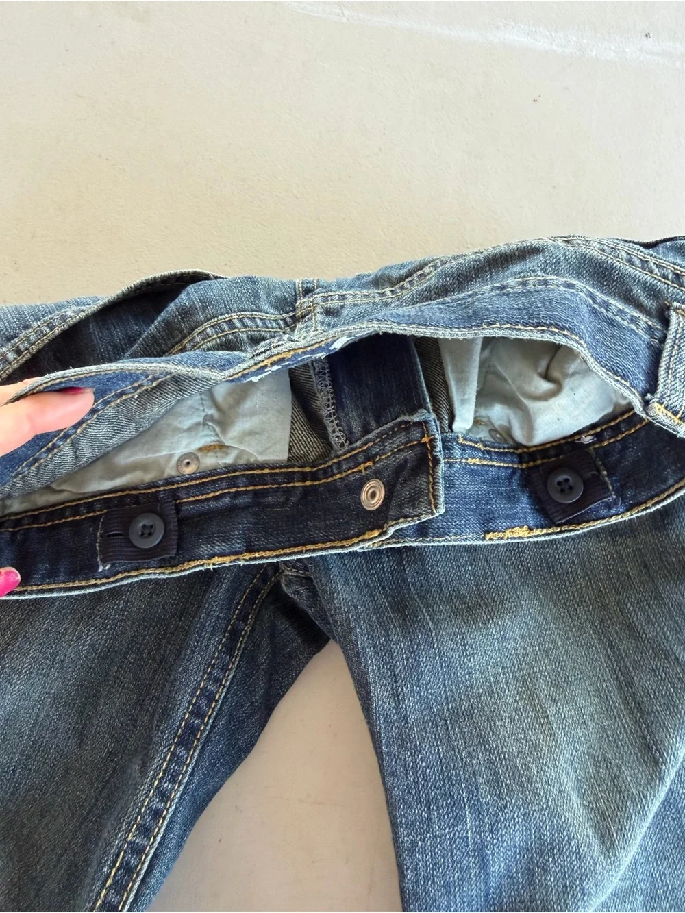 Gymboree Boys Classic Relaxed Blue Denim Jeans With Adjustable Waist